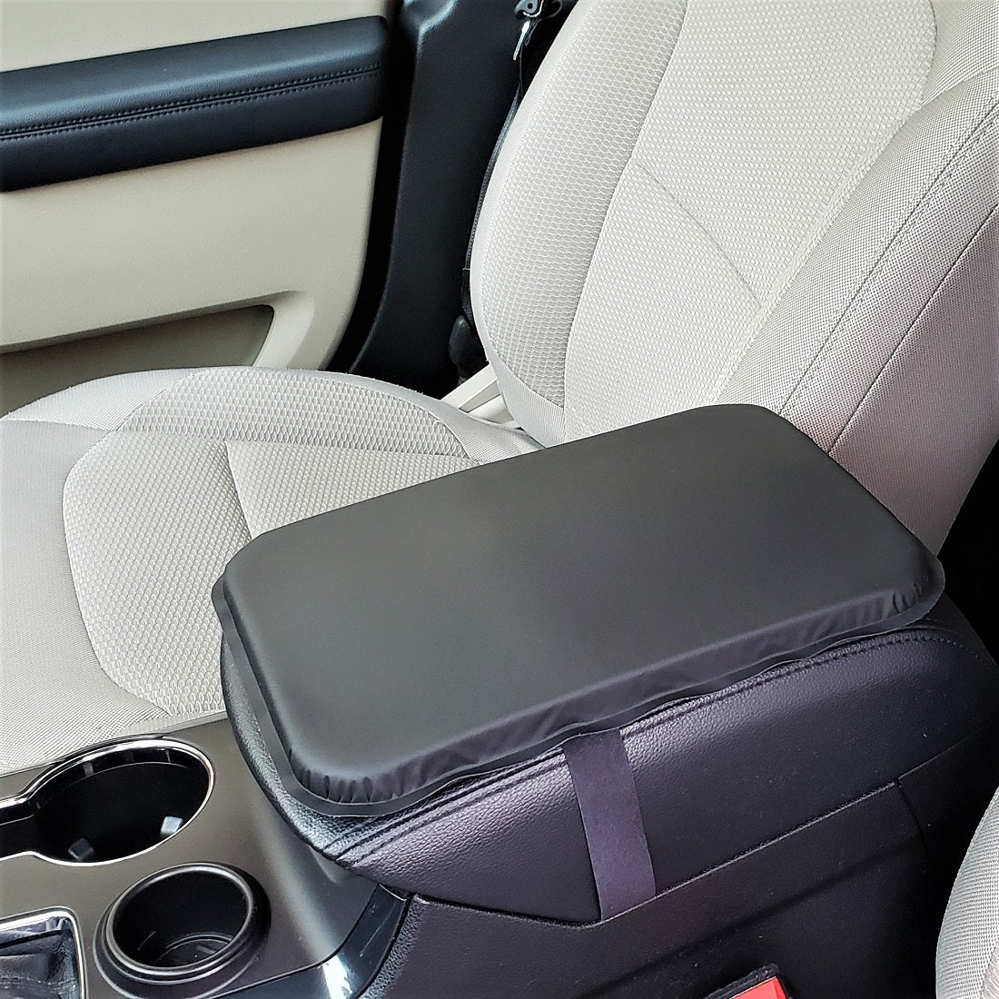 Fleming Leather Knee Cushion for Car Center Console, Driver Side