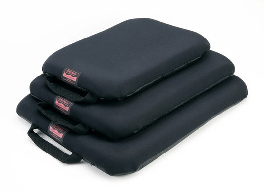 Portable gel seat pad with a zipping, washable black cover