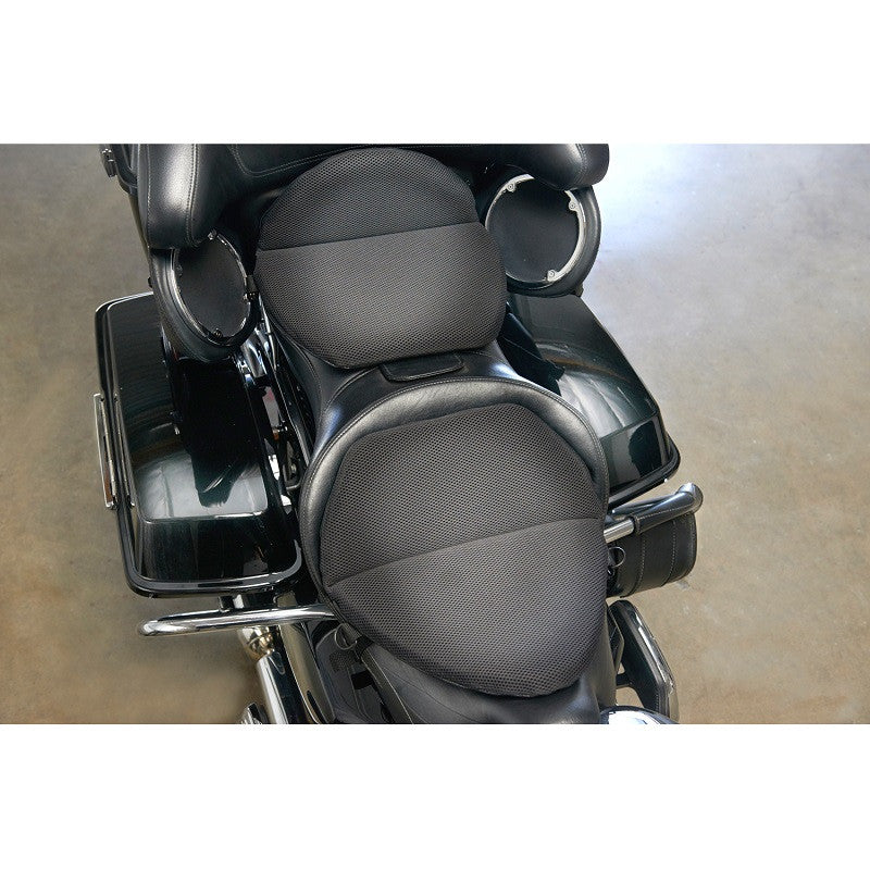 Comfortable Gel Seat Cushion on top of a Motorcycle Seat