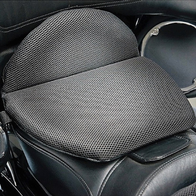 Comfortable Gel Seat Cushion on top of a Motorcycle Seat