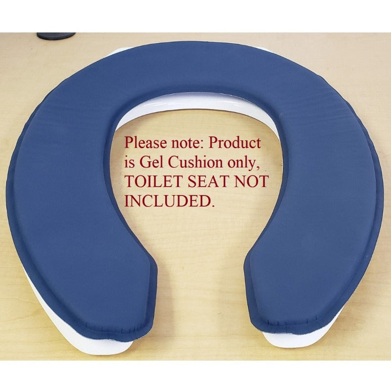 Washable Gel Toilet Seat Cover, Padded Riser Cushion for Elongated Toilets  & Com